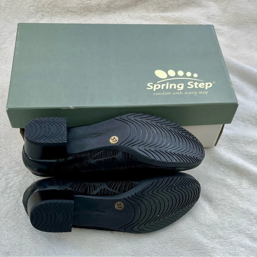 Spring Step Norma Leather Heel Shoes Size 6-7